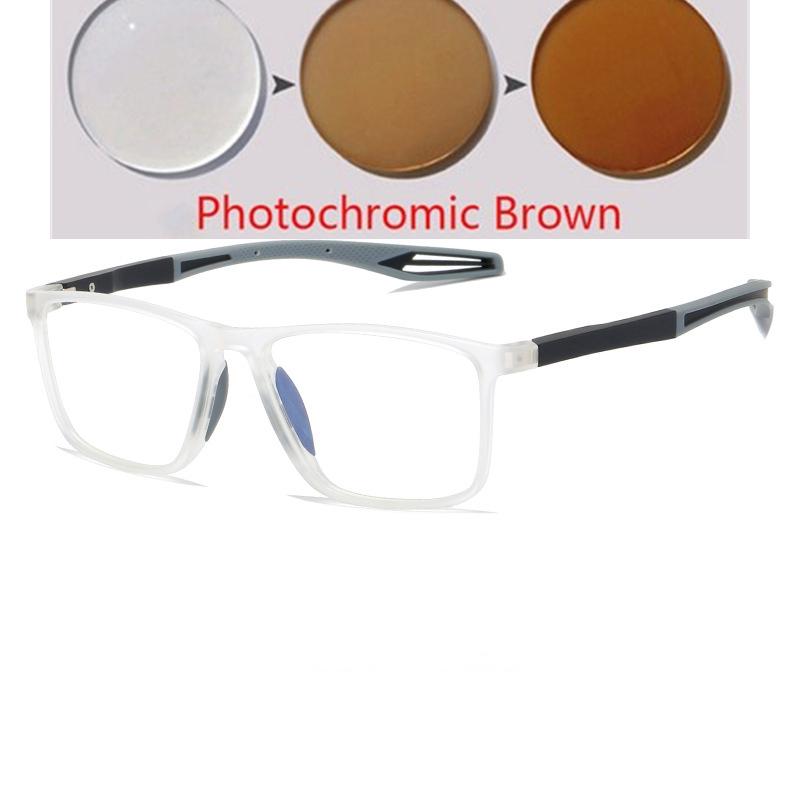 Sport Oversized Prescription Glasses For The Nearsighted Women Men Myopia Photochromic Eyeglasses 0 -0.5 -0.75 To -6.0