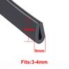 New Rubber Edge Trim Strip U Shape Black Door Edge Strip Guard Seal Doors