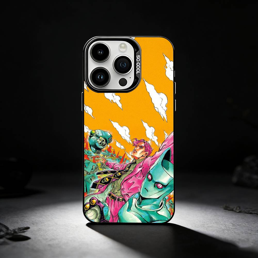 K-Kira Yoshikage Phone Case For iPhone 17,16,15,14,13,12,11 Plus,Pro Max,XS,Colored Silver Phone Case