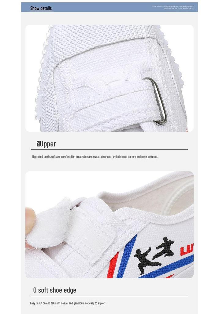 Lutai Kids' Athletic Shoes: Martial Arts, Track & Field, Training, Running, Little White, Canvas & More