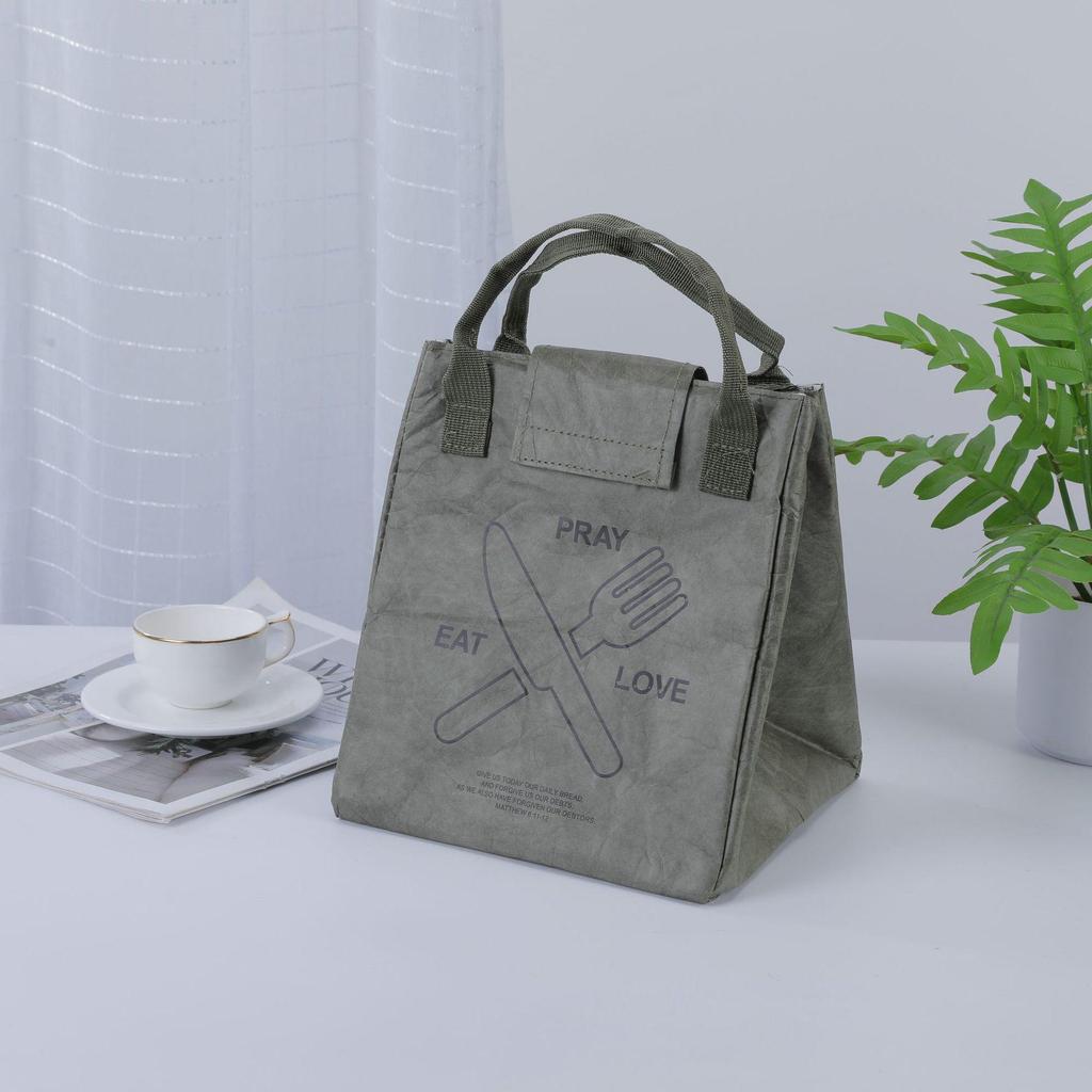 Japán szigetelt bento táska: Vízálló, Olajálló, Hordozható Ebédlődoboz Irodai Dolgozók Számára