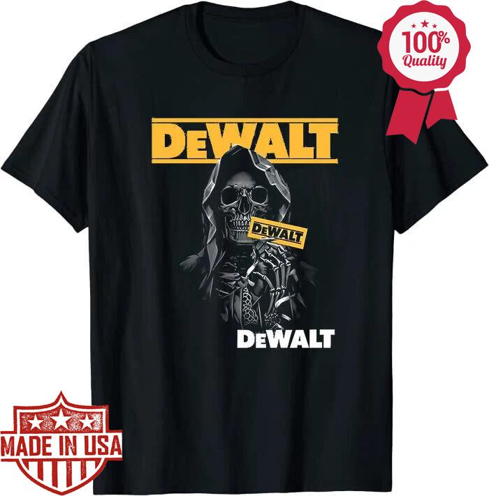Новая классическая футболка Dewalt с черепом, размеры S-5XL, унисекс XXL