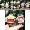 Hello Kitty Kuromi My Melody Christmas Themed Mini Model Desktop Decor Ornament For Holiday Gift And Collectible