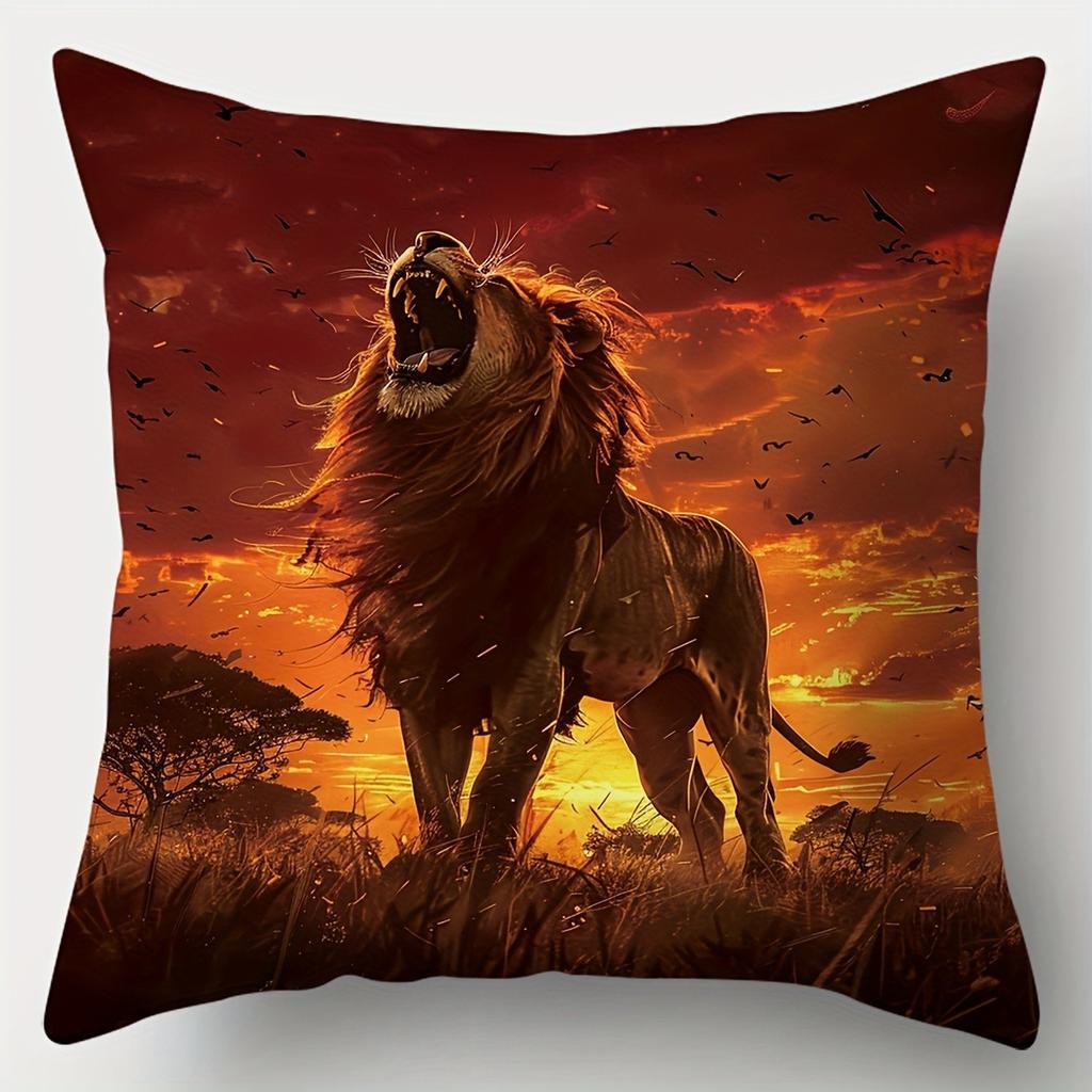 African Savannah Animal PillowcaseSuitable for Sofa Car Bedroom Decorative Cushion Cover Pillow Cover