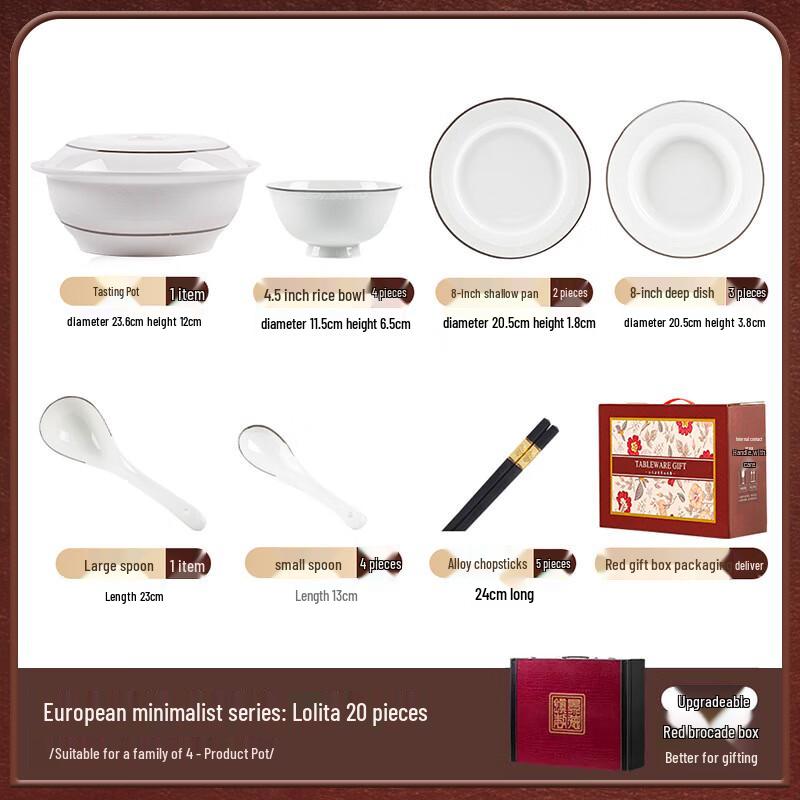 Maude Lanka Nordycki Luksusowy Ceramiczny Zestaw Stołowy