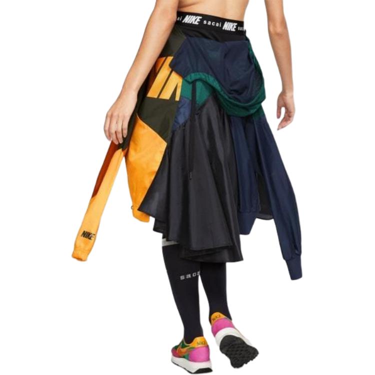 Nike Fusta Femei x Sacai Negru/Auriu Universitar Pantaloni Femei CD6299-010