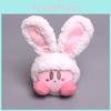 Kirby Character Plush Keychain Short Pile Material Kids Room Decor Doll Gifts
