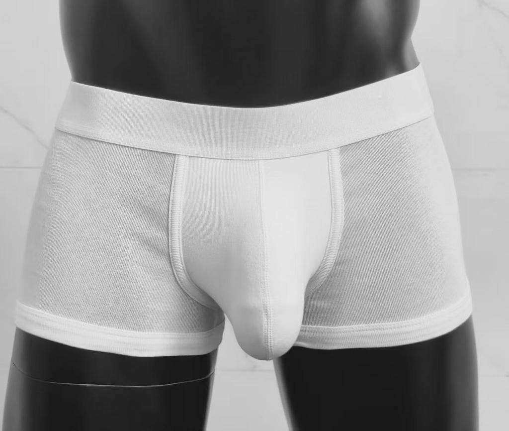 Men's Pure Cotton U-Convex Boxer Briefs - Comfortable, Skin-friendly Solid Color Sports Shorts