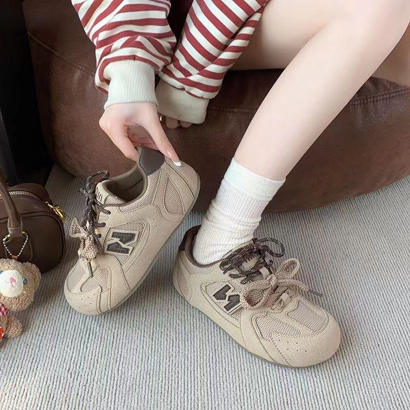 Dexun double mesh shoes ugly cute summer chic niche breathable sports Forrest Gump shallow mouth