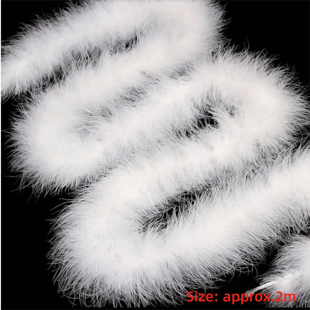 New 2 Meter Decorative Strip Faux Fur DIY Apparel Sewing Fluffy Trim Home Decor Cuff Strip Artificial Fur Decoration