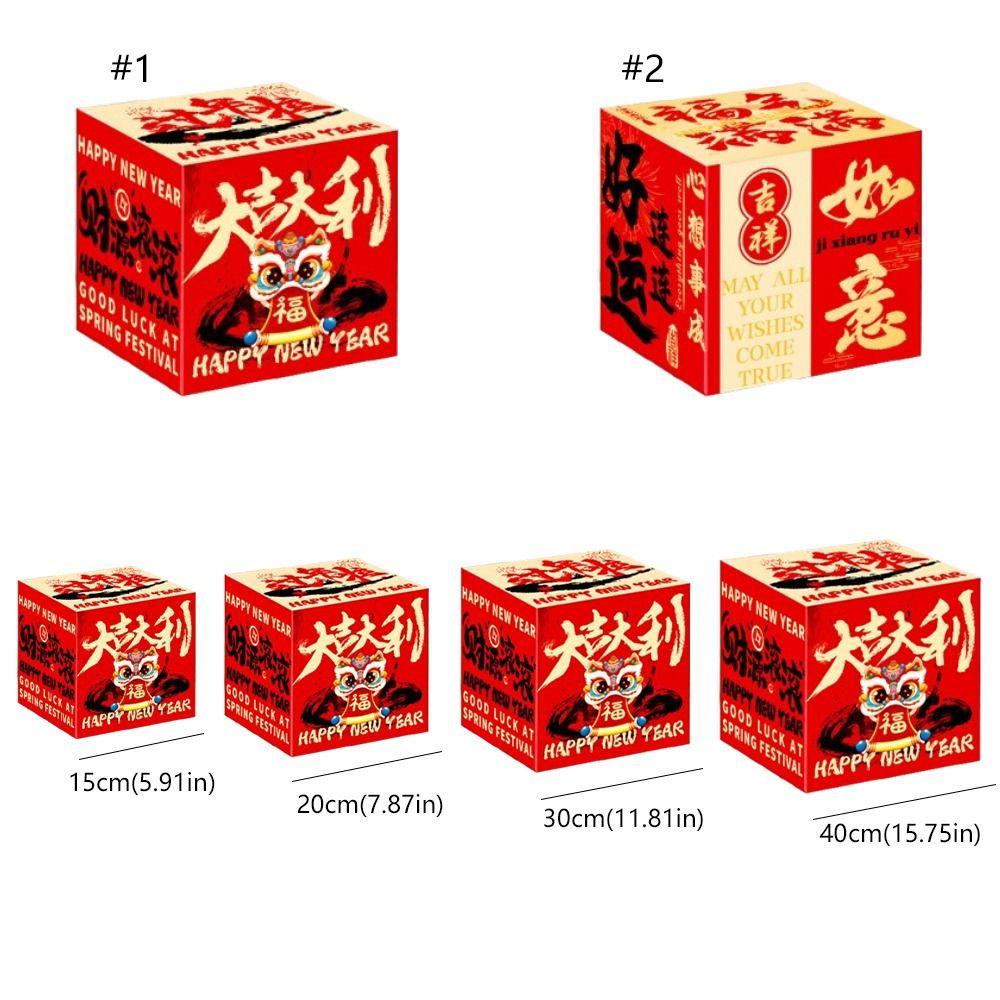 Chinese Style Background Arrangement Box New Year Landing Decoration  Spring Festival Supplies