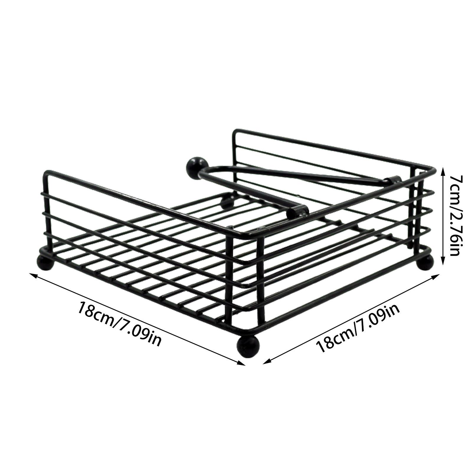 

Плоский держатель для салфеток, металлический кухонный держатель для салфеток с утяжеленным натяжным рычагом, диспенсер для салфеток в деревенском стиле для столешницы, стола