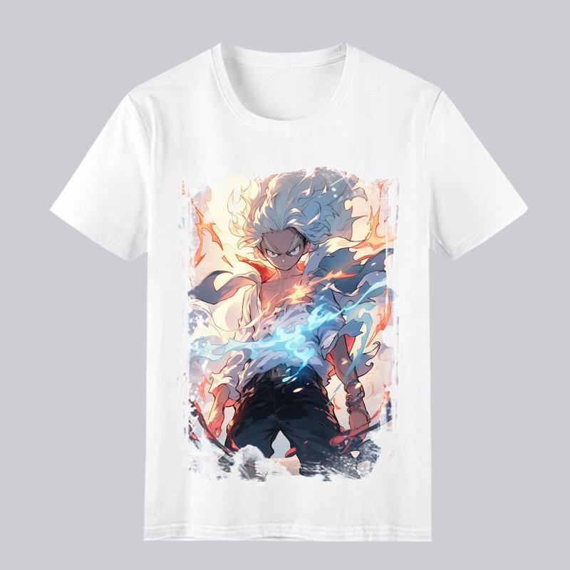 One Piece Print T-Shirt Cool Casual Comfortable High-Quality Cotton Clothing