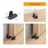 Black POM Slotted Sliding Door Floor Guide