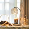 Crystal Candle Warmer Lamp Luxury Flameless Aromatherapy Light Elegant Home Decor for Living Room