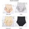 High-waisted Briefs Lace Trim Briefs Tummy Control Underwear