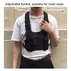 Multifunctional Chest Pack Front Chest Backpack Running Vest Bag for Men and Women Black