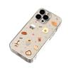 Transparent Dessert Coffee Phone Case for Apple iPhone 13/14/15 Pro Max, 7/8 Plus, XS with Precise Cutouts