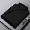 STORN Men's Short Sleeve Solid Color Polo Shirt Liquid Ammonia Silk-Cotton Polo Shirts Casual Business Style