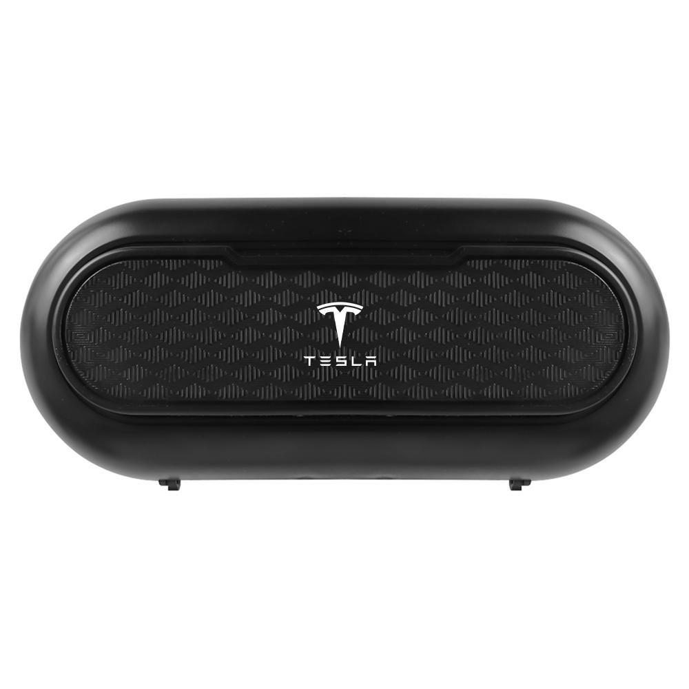 1Pcs ABS Car Sun Visor Glasses Frame Sunglasses Card Storage Case For Tesla Model 3 Y S X Roadster Juguete SpaceX Cybertruck