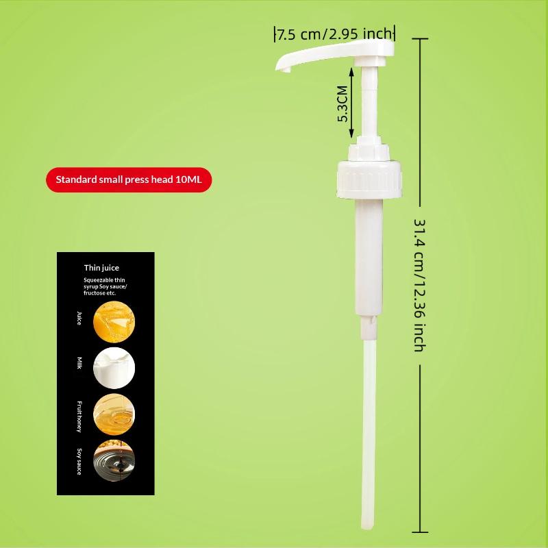 1Pcs Sauce Pressure Nozzle Bottle Pump Containers Syrup Pumps Dispenser Replacement For Coffee Kitchen Seasoning Liquid