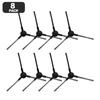 8 Piece Side Brush Kit For Uninell UR3 Robot Vacuum Cleaner, Plastic Nylon Replacement Accessories For Edge And Corner Cleaning