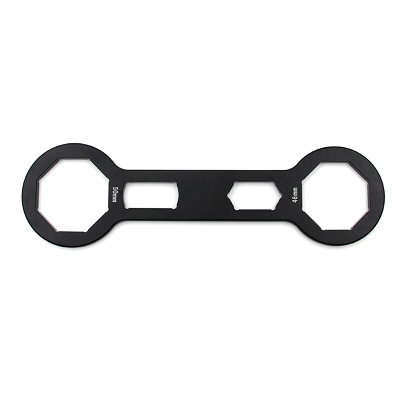 

Алюминиевый ключ для крышек вилок мотоцикла, подходит для регулировки подвески передних вилок, снятия и переборки амортизаторов чёрный