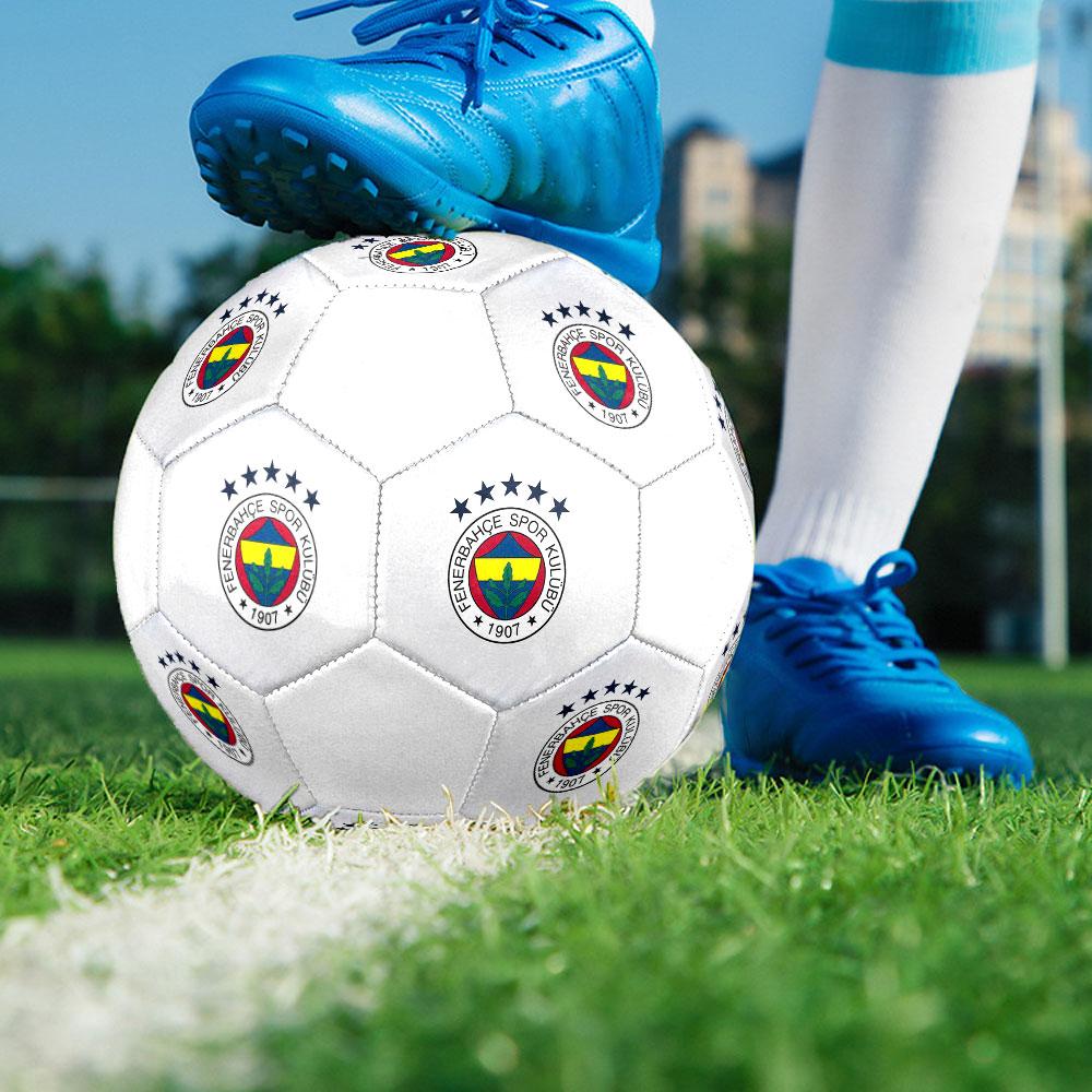 Fenerbahce FC Size 5 Soccer Ball, Machine-Stitched PVC, Durable & High Bounce, All Ages Fit, Fan Merchandise, Matches & Outdoor Use.