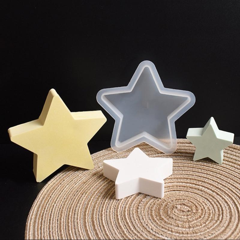 3dílné pevné silikonové formy na vánoční svícny a sádrové formy s kreativními tvary