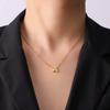 Cazador Stainless Steel A-Z Initial Letter Necklace for Women Alphabet Choker Chain Jewelry Birthday Gifts New Trend 2026