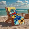 Ultra-Soft Beach Towel with Pete the Cat Theme,Ideal for Pool - Camping, Diving - Perfect Travel Essential, Vibrant Beach Towel.