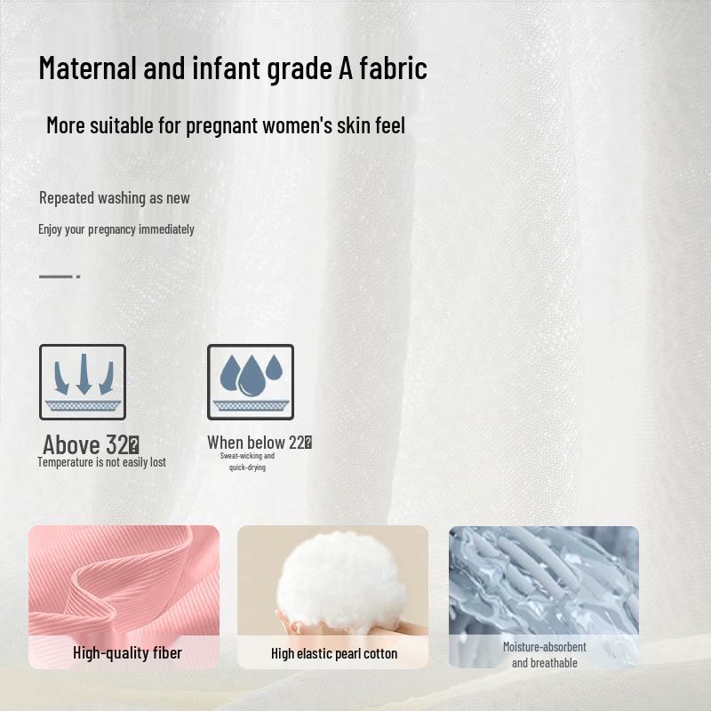 U-Shaped Pregnancy Pillow with Back and Abdominal Support - Breathable, Essential Comfort for Mother and Baby in Winter