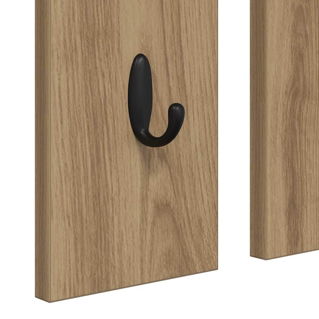 Wall Mounted Coat Rack Artisan Oak 84 x 10 x 80 cm