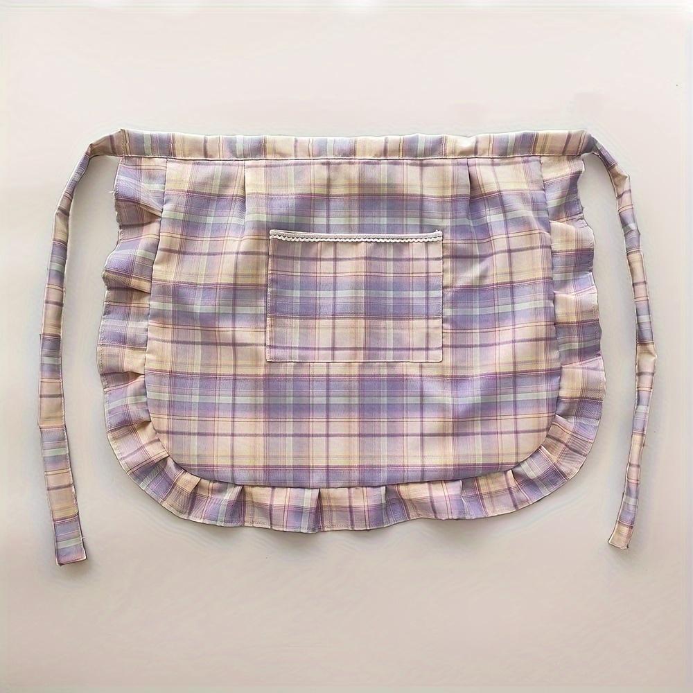 

Кухонный водонепроницаемый, грязеотталкивающий и маслоотталкивающий полуфартук, водонепроницаемый полуфартук, короткий фартук для взрослых, женский короткий фартук для работы розовый