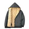 Men's Winter Lambskin Hooded Cotton-Padded Jacket - Plush, Thick, Plus Size