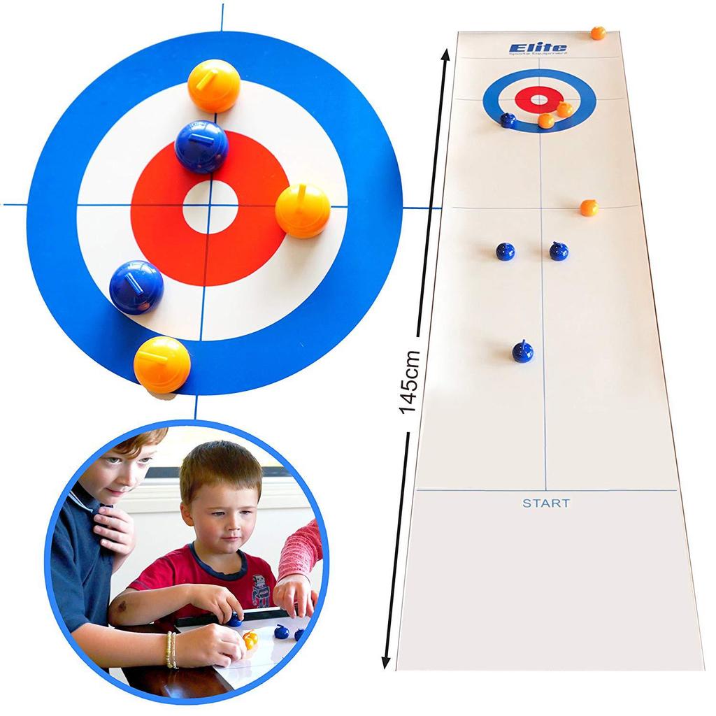 Gioco da Tavolo Educativo per Bambini Elite Sportz: Bowling da Curling Giocattolo da Interno