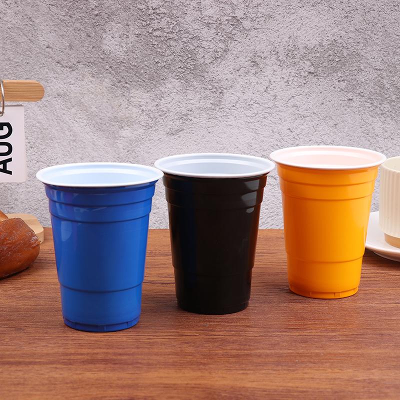 Multi Color 16 Oz Disposable Plastic Water Cups Portable Party Drink Cups Ideal For Graduation Celebration Holiday Banquet Bever