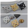 Disc Cross Brooch Cufflinks Premium Products High-end Retro Personality Internet Famous Popular Clothing Accessories