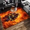 Firefighter Bravery In Action Office Rug Chair Mat, Entryway Carpet, Suitable for Front Door, Bedroom, Living Room, Desk, Holiday Gift