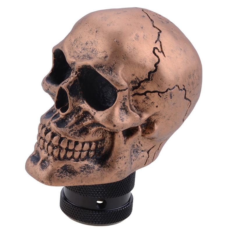 Skull Gear Shift Knob Universal Manual Shifter Lever Handle Alien Head Buck Teeth Pomo Marchas Car