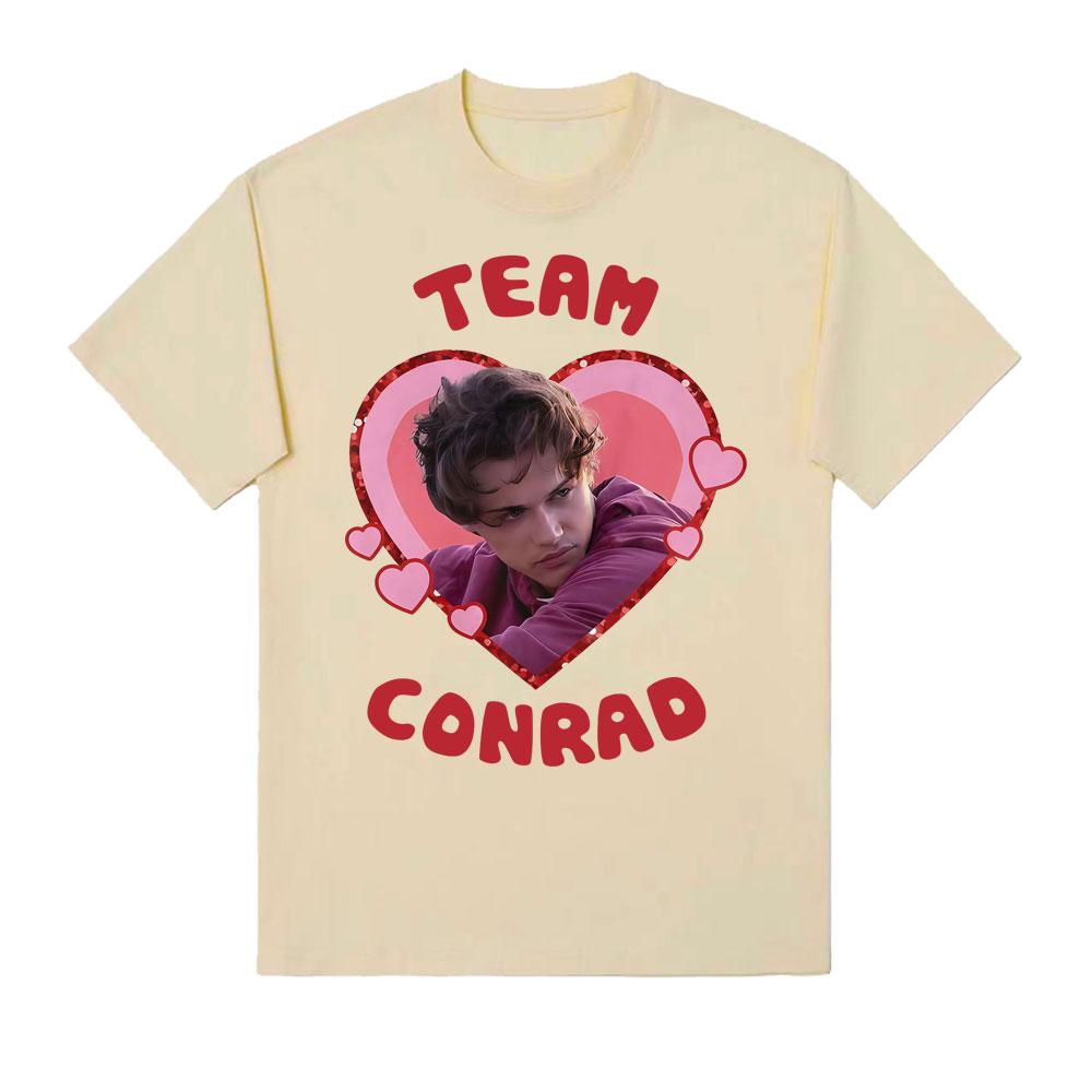 Team Conrad Das Sommer, in dem ich schön wurde T-Shirt Vintage Conrad Fisher Film T-Shirt Unisex Damen Harajuku Mode 100% Baumwolle T-Shirt