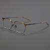 Ultra-Light Frameless Titanium Eyebrow Glasses: Stylish, Durable, and Comfortable.
