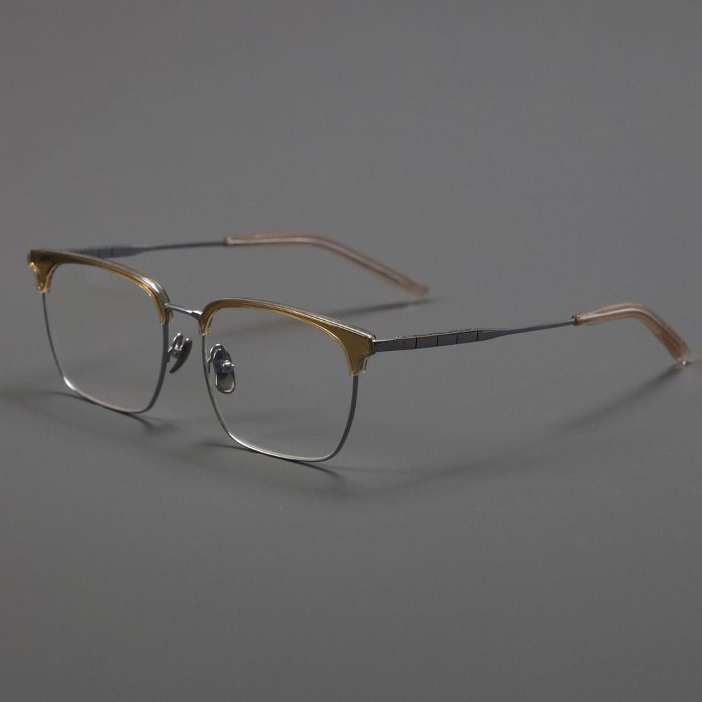 Ultra-Light Frameless Titanium Eyebrow Glasses: Stylish, Durable, and Comfortable.