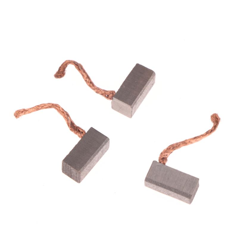 4 Pièces Accessoires Bricolage 6X6X12Mm Moteur Électrique Balai de Carbone Outil Électrique Souffleur Ventilateur Balais en Graphite
