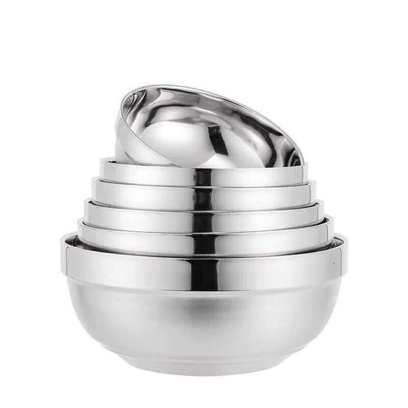 304 Stainless Steel Double-Layer Bowl