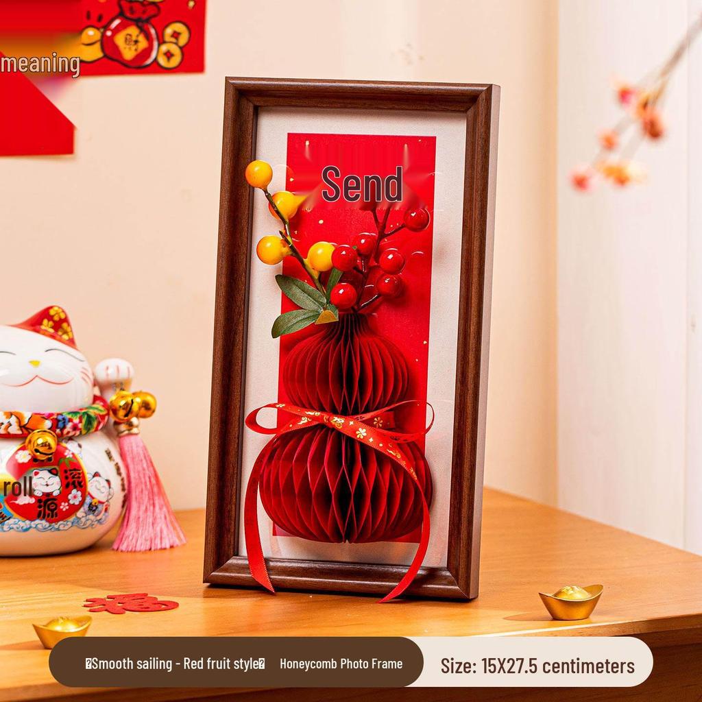 2026 Year of the Horse 3D 'Fu' Character Photo Frame for Lunar New Year Decoration