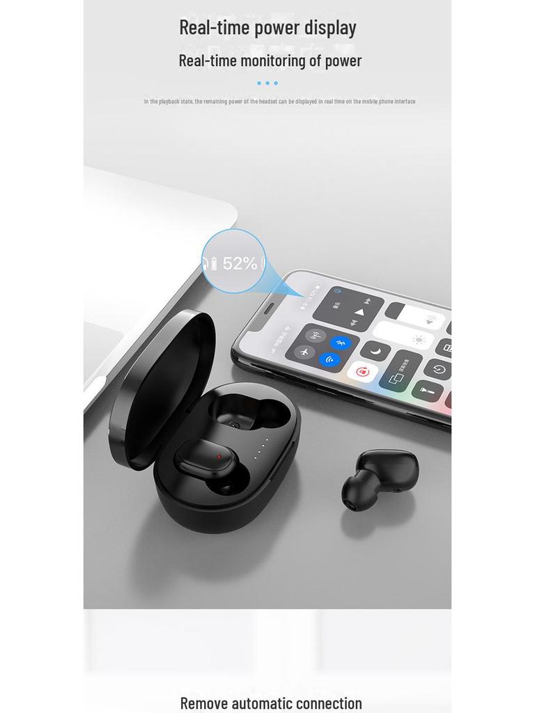 A6S Wireless In-Ear Bluetooth Headset with Noise Reduction & Touch Control