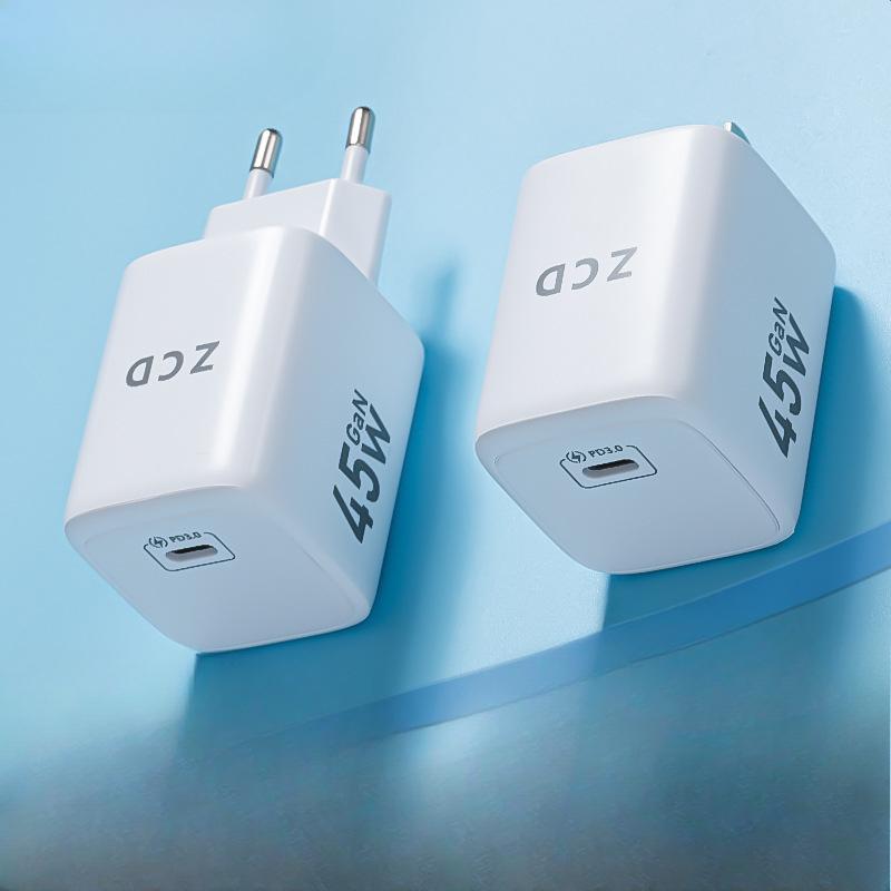 Applicable To Apple Charger 45W GaN Fast Charging Charging Head US-European Mobile Phone Multi-function Plug