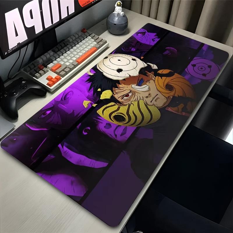 

Large Gaming Mouse Pad N-Naruto Obito Uchiha Computer Gamer Laptop Keyboard Carpet Mouse Mat Non-Slip Rubber Table Rug 30x60x0.2cm