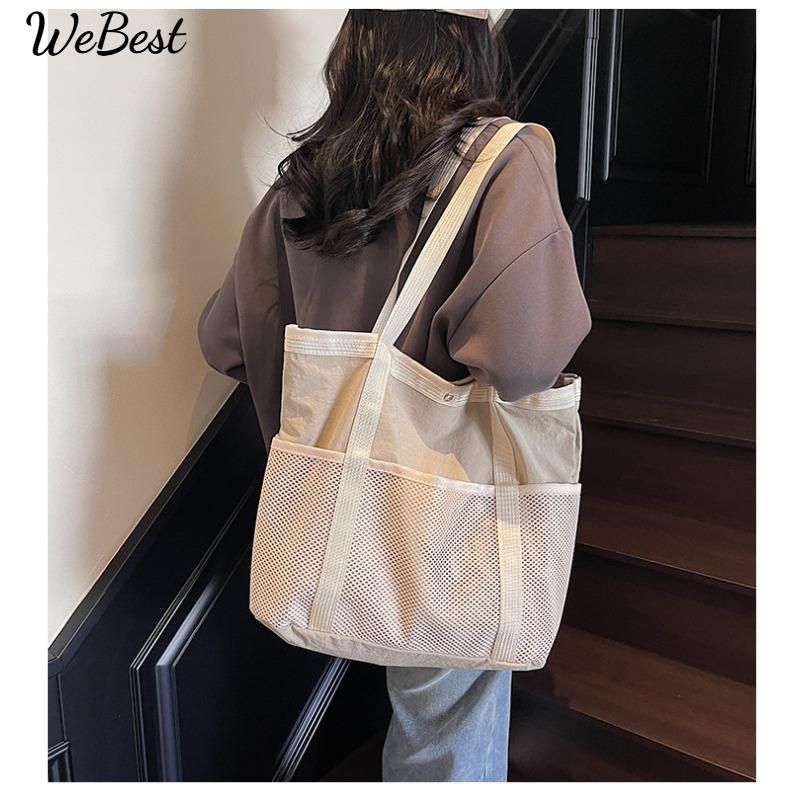 

Simple and Casual Large Capacity Single Shoulder Tote Bag чорний